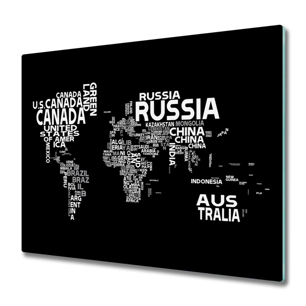 Protection plaque induction Carte des noms de pays