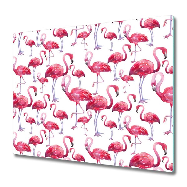 Couvre plaque de cuisson Motif de flamant rose