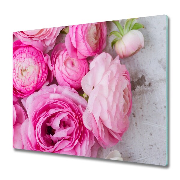 Protection pour plaque de cuisson Fleurs de roses sauvages