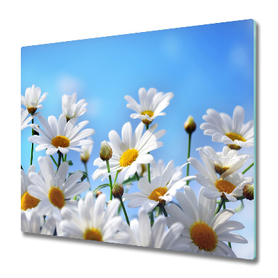 Protection pour plaque de cuisson Marguerites en fleurs