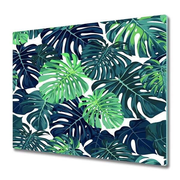 Protection pour plaque de cuisson Feuilles de monstres tropicaux