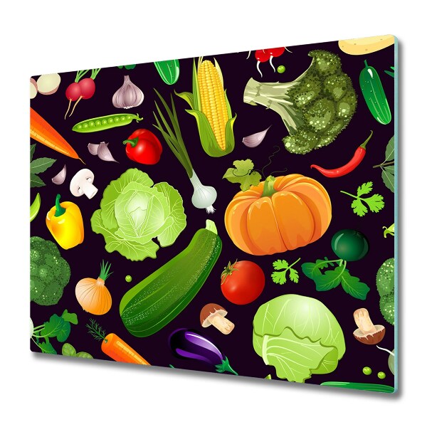 Protection pour plaque de cuisson Légumes amusants