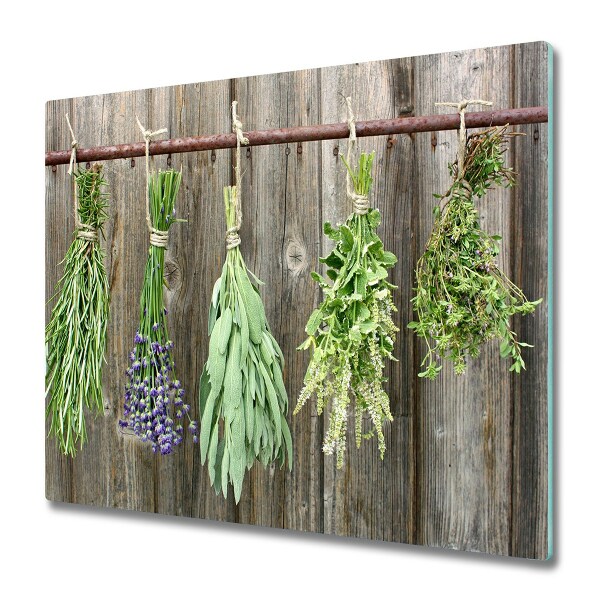 Couvre plaque de cuisson Herbes suspendues à une ficelle