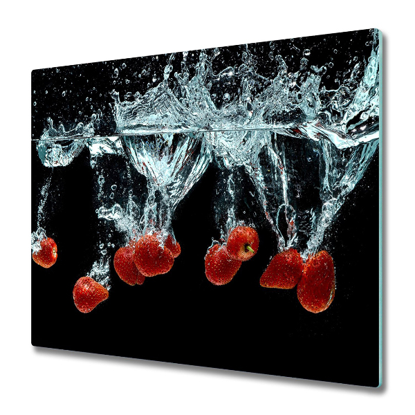 Protection pour plaque de cuisson Fraises dans l'eau