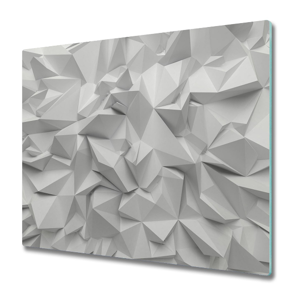 Protection pour plaque de cuisson Abstractions sur fond blanc 3D