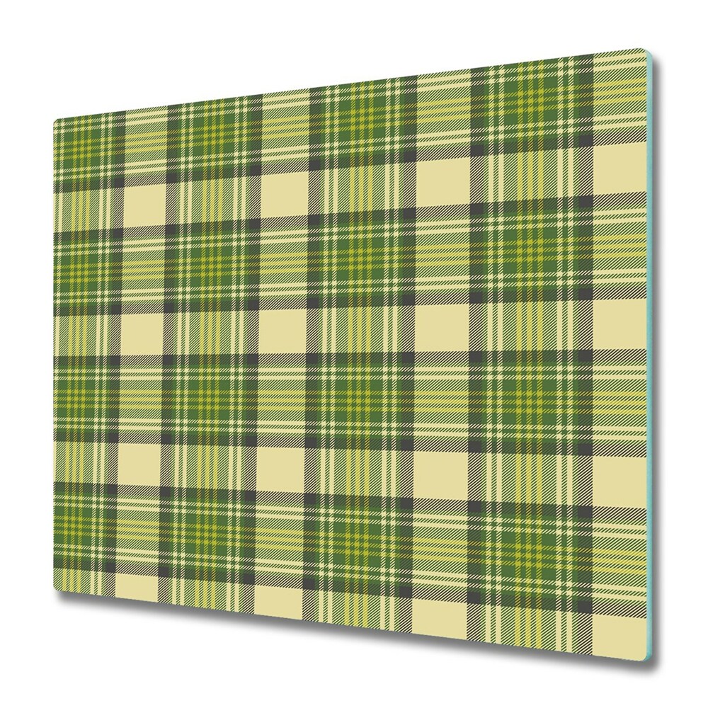 Planche à découper verre Scotch check vert