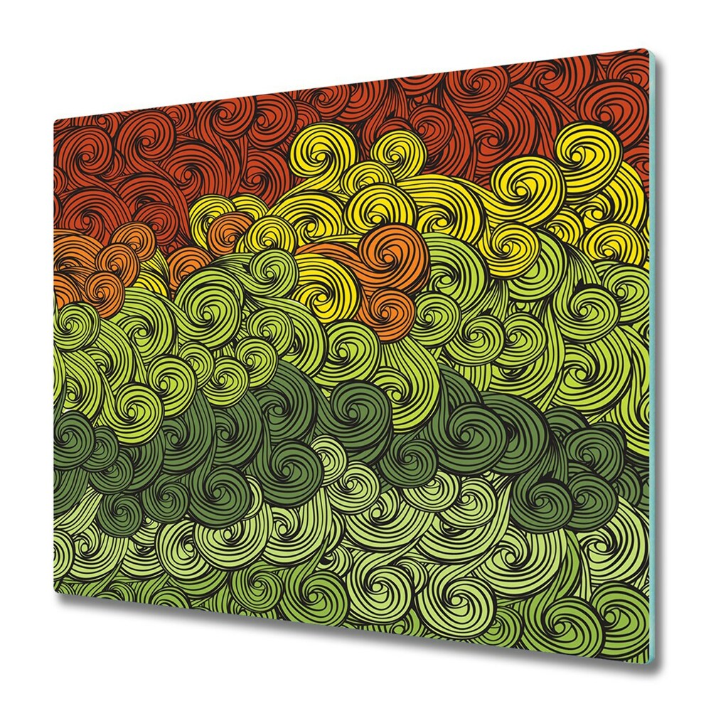 Cache plaque de cuisson Motifs colorés