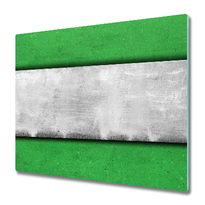 Planche à découper verre Fond avec des rayures gris-vert