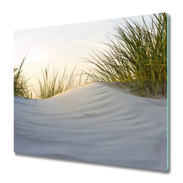 Planche à découper en verre Dunes sur l'eau