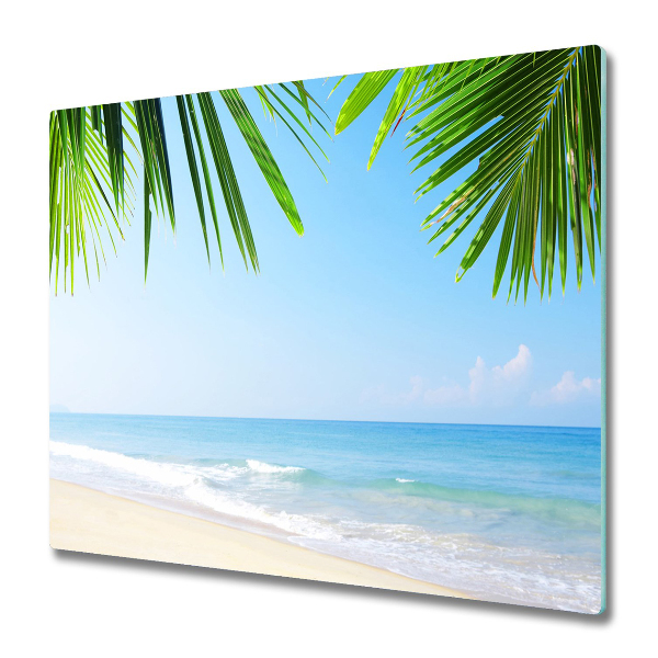 Cache plaque de cuisson Paysage tropical