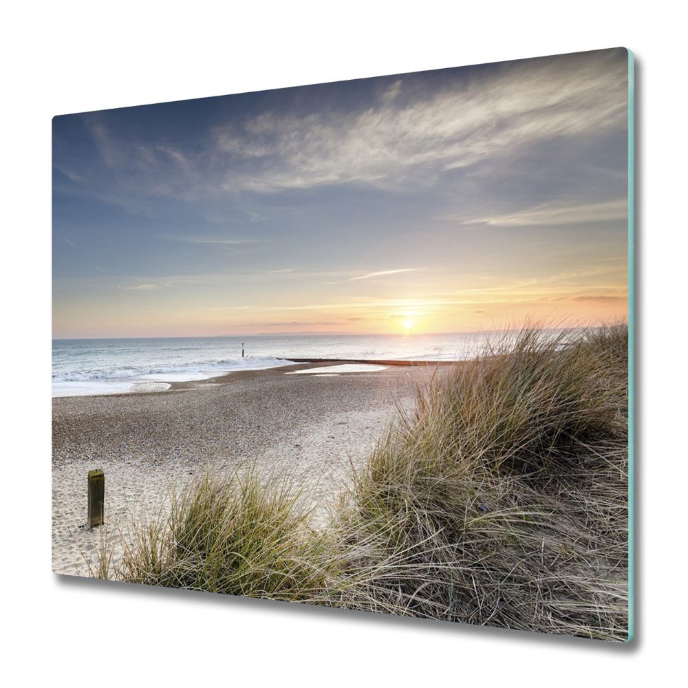 Protection pour plaque de cuisson Dunes et lever de soleil