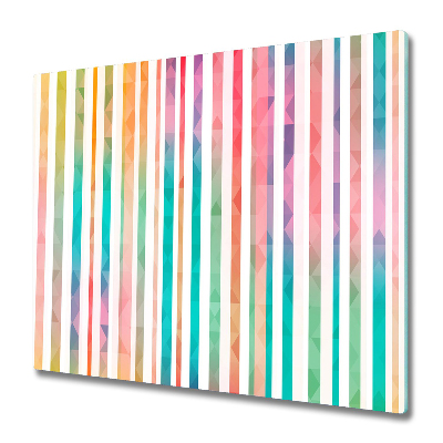 Protection pour plaque de cuisson Rayures pastel