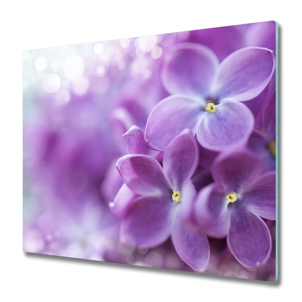 Planche à découper en verre Gros plan sur des fleurs de lilas