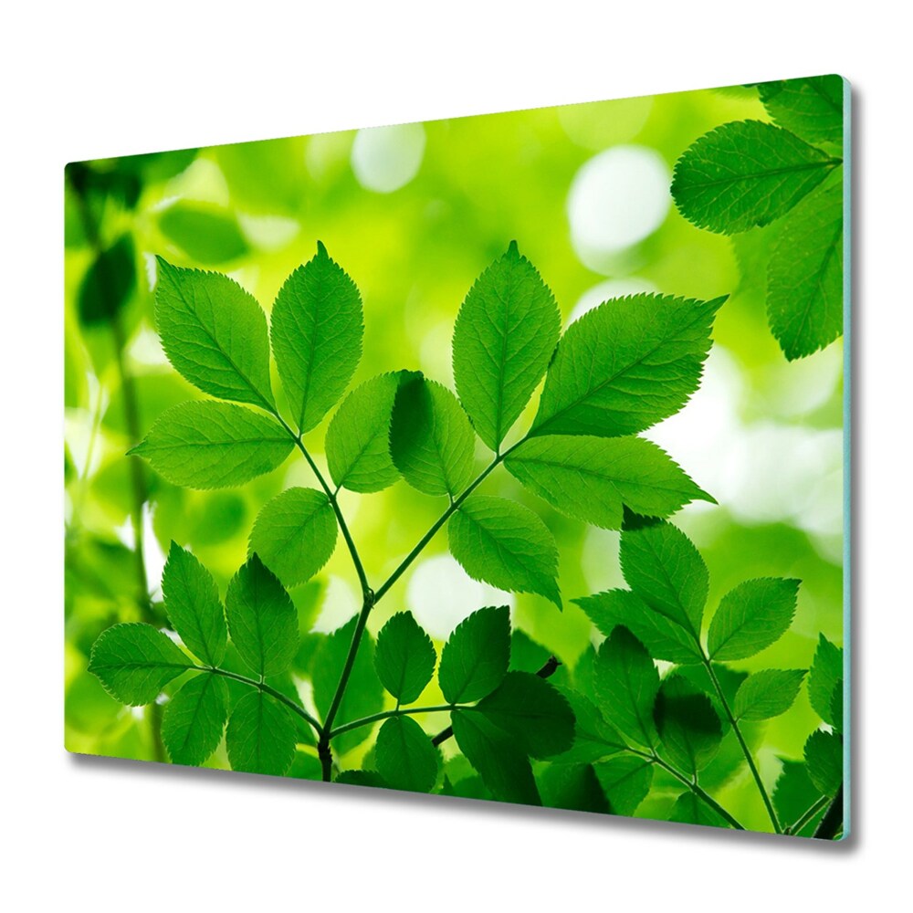 Planche à découper verre Jeunes feuilles