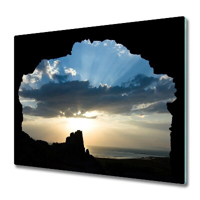 Planche à découper en verre Vue du ciel