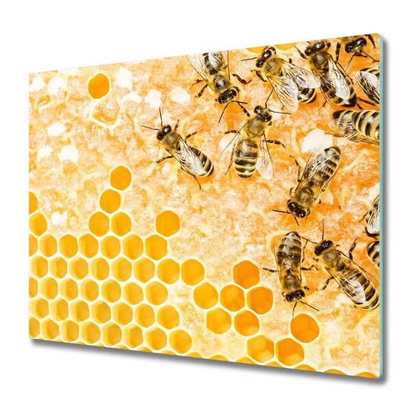 Protection pour plaque de cuisson Abeilles sur un nid d'abeilles