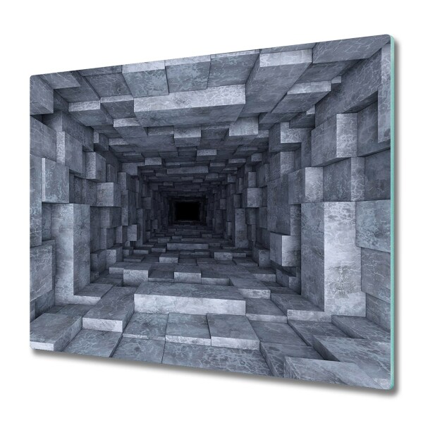 Planche à découper en verre Tunnel 3D