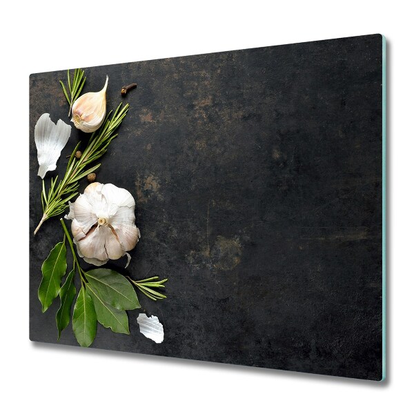 Protection plaque induction Ail sur un tableau noir