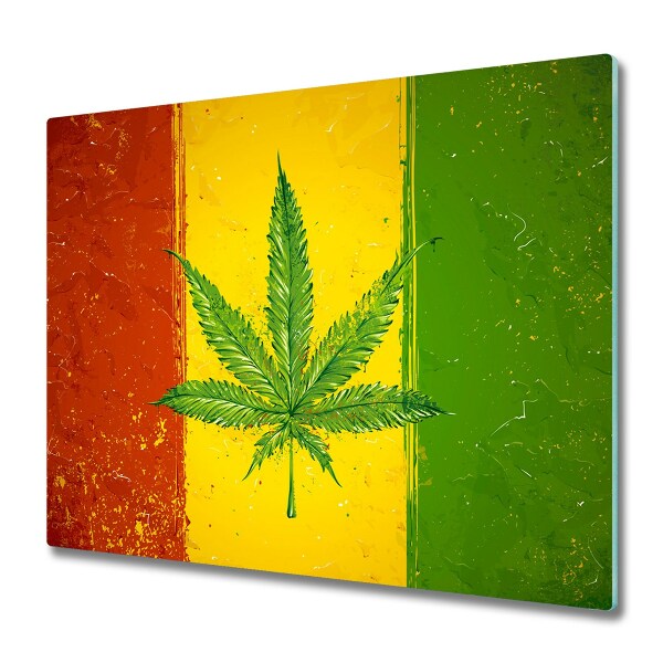 Couvre plaque de cuisson Drapeau Reggae Cannabis