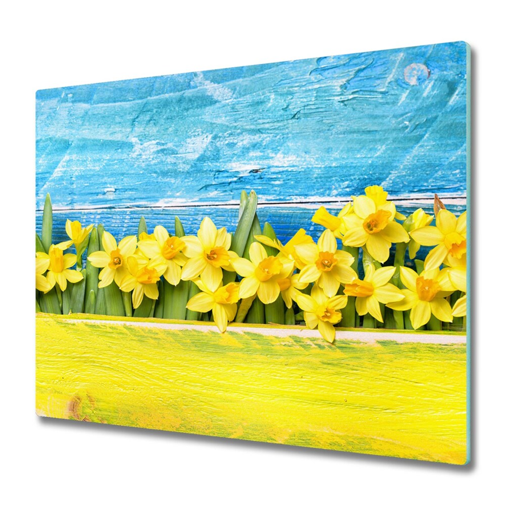 Protège plaque de cuisson Jonquilles en fleurs