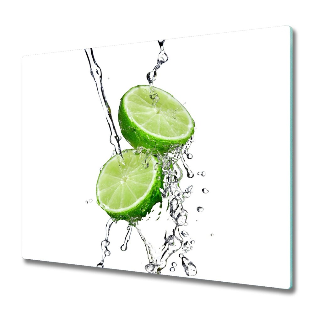 Protection pour plaque de cuisson Moitié de citron vert dans l'eau