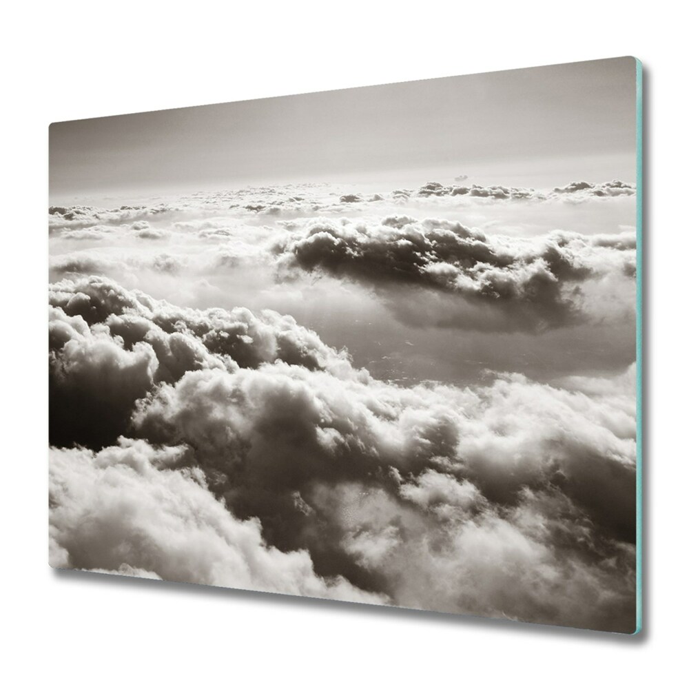 Couvre plaque de cuisson Nuages gris vus d'un oiseau