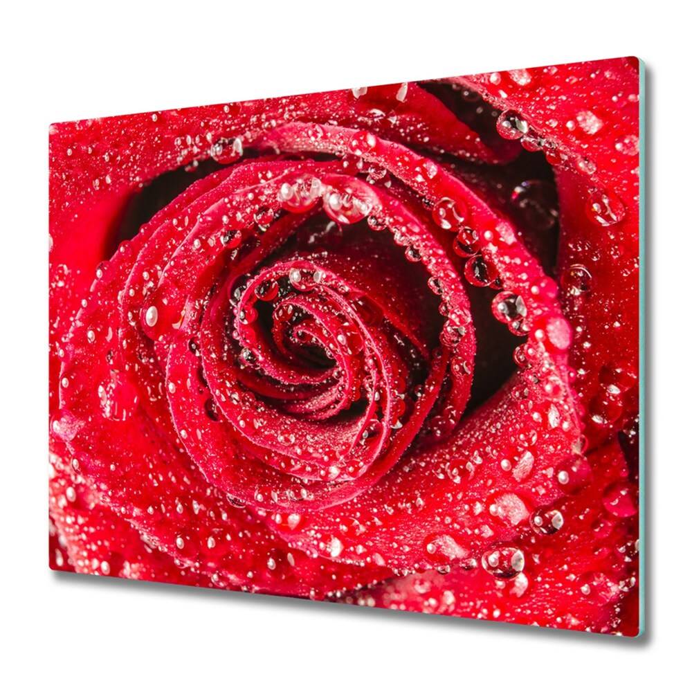 Protège plaque de cuisson Rose sur rose