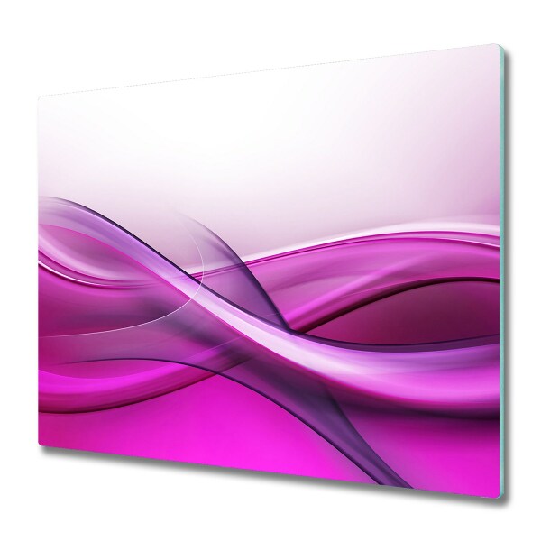 Protection plaque induction Fond de vagues mauves