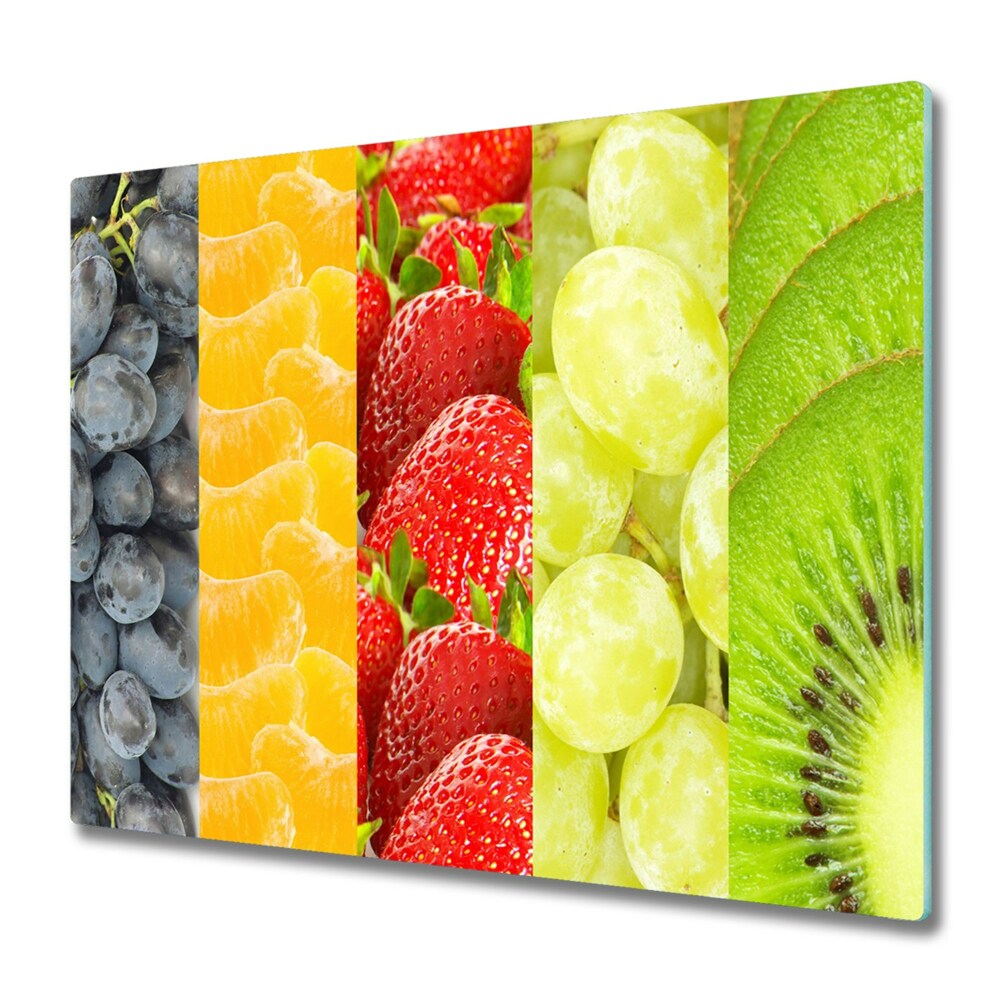 Protège plaque de cuisson Fruit coloré et rayé