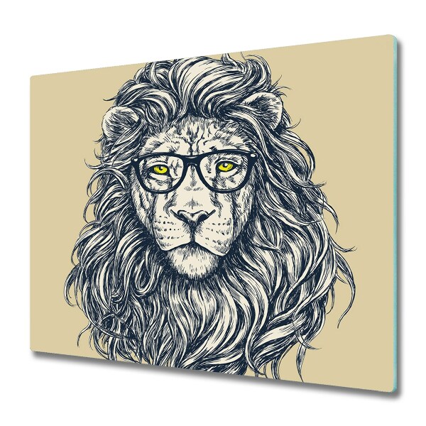 Protège plaque de cuisson Lion avec des lunettes