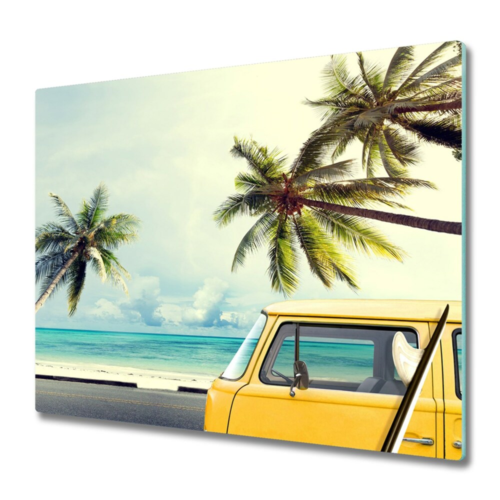 Planche à découper verre Camionnette d'été