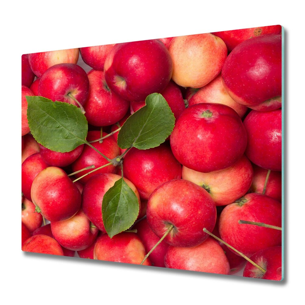 Planche à découper en verre Fond de pommes rouges