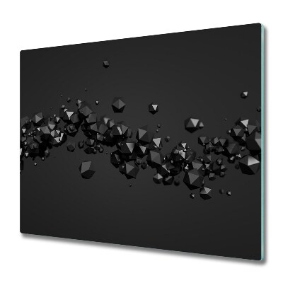 Couvre plaque de cuisson Abstraction de particules en 3D