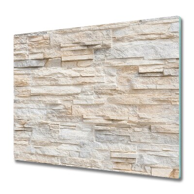 Protection pour plaque de cuisson Mur de tuiles en pierre