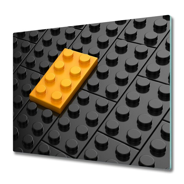 Protection plaque induction Bloc de lego jaune