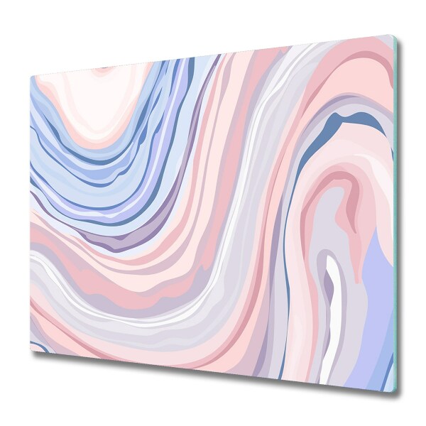 Couvre plaque de cuisson Abstrait en vagues pastel