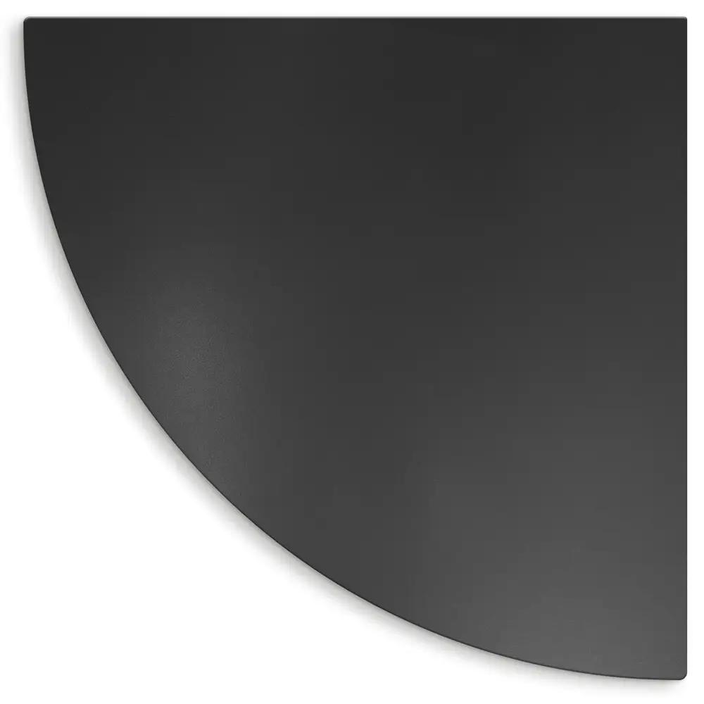 Plaque protection barbecue terrasse forme de quart de cercle 100x100 cm