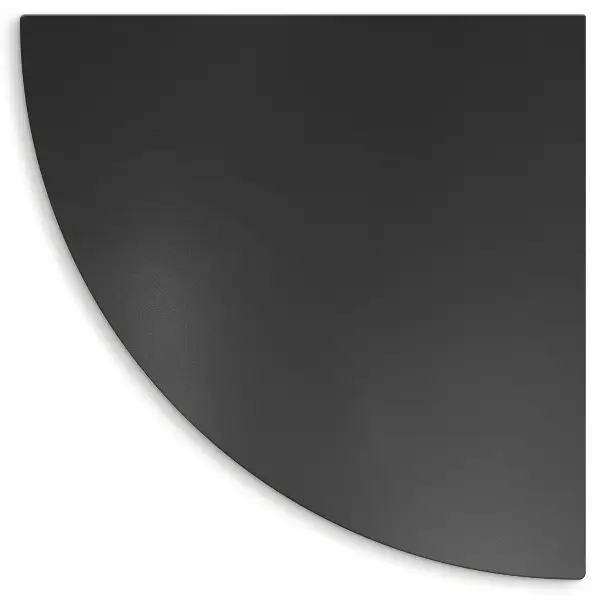 Plaque protection barbecue terrasse forme de quart de cercle 100x100 cm
