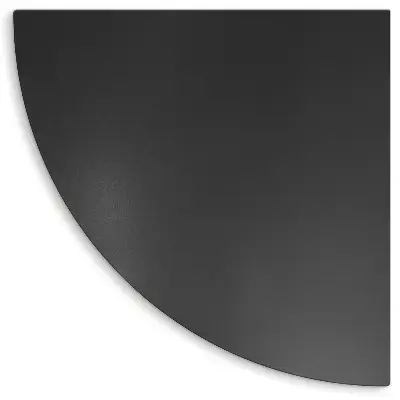 Plaque protection barbecue terrasse forme de quart de cercle 100x100 cm
