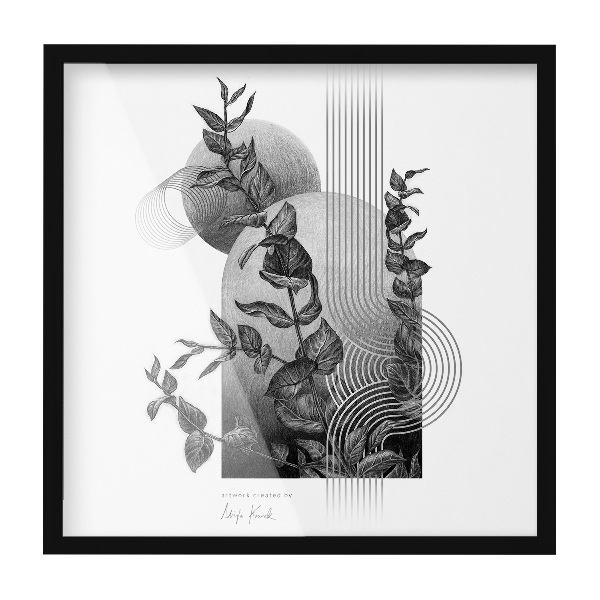 Photo cadre noir 50x50 cm