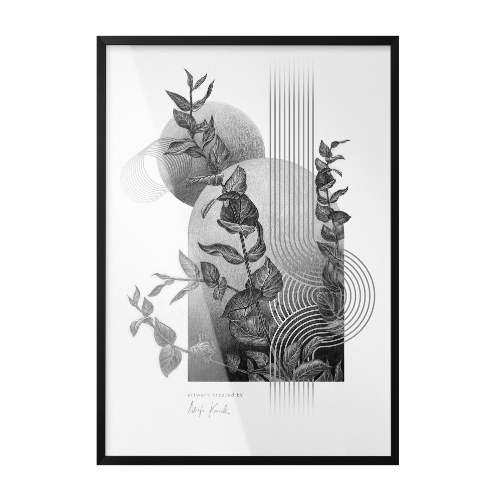 Photo cadre noir 70x100 cm