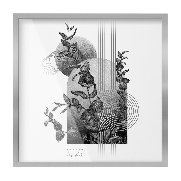 Cadre poster argenté 50x50 cm