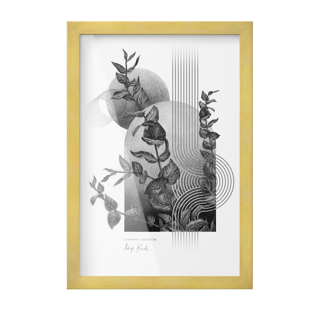 Cadre poster doré 20x30 cm