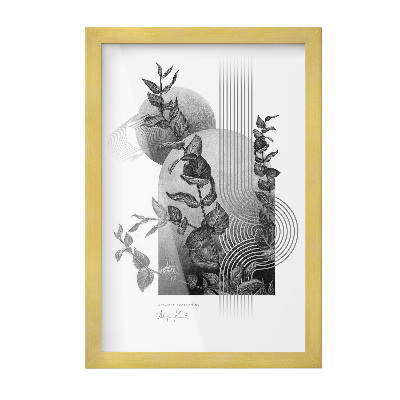 Cadre poster doré 20x30 cm