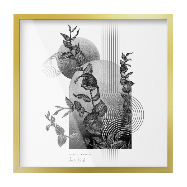 Photo cadre doré 50x50 cm