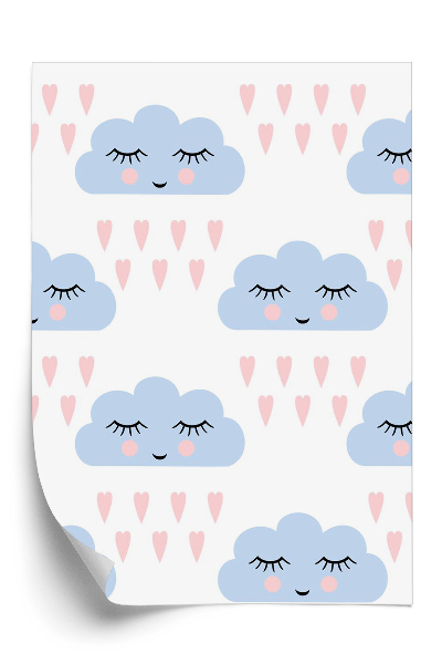 Papier peint Motif de nuages endormis