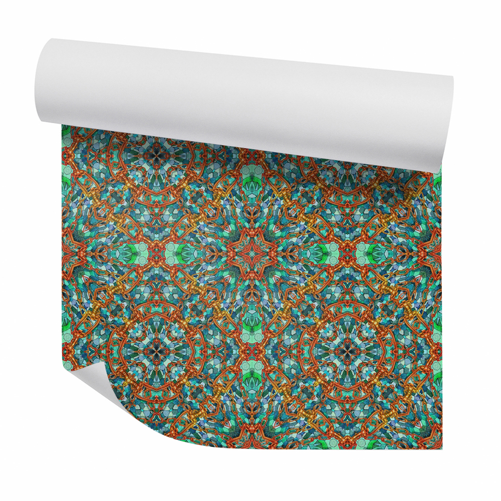 Papier peint Vitrail décoratif
