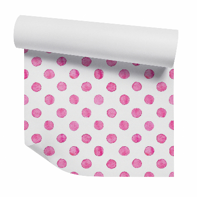 Papier peint Points roses