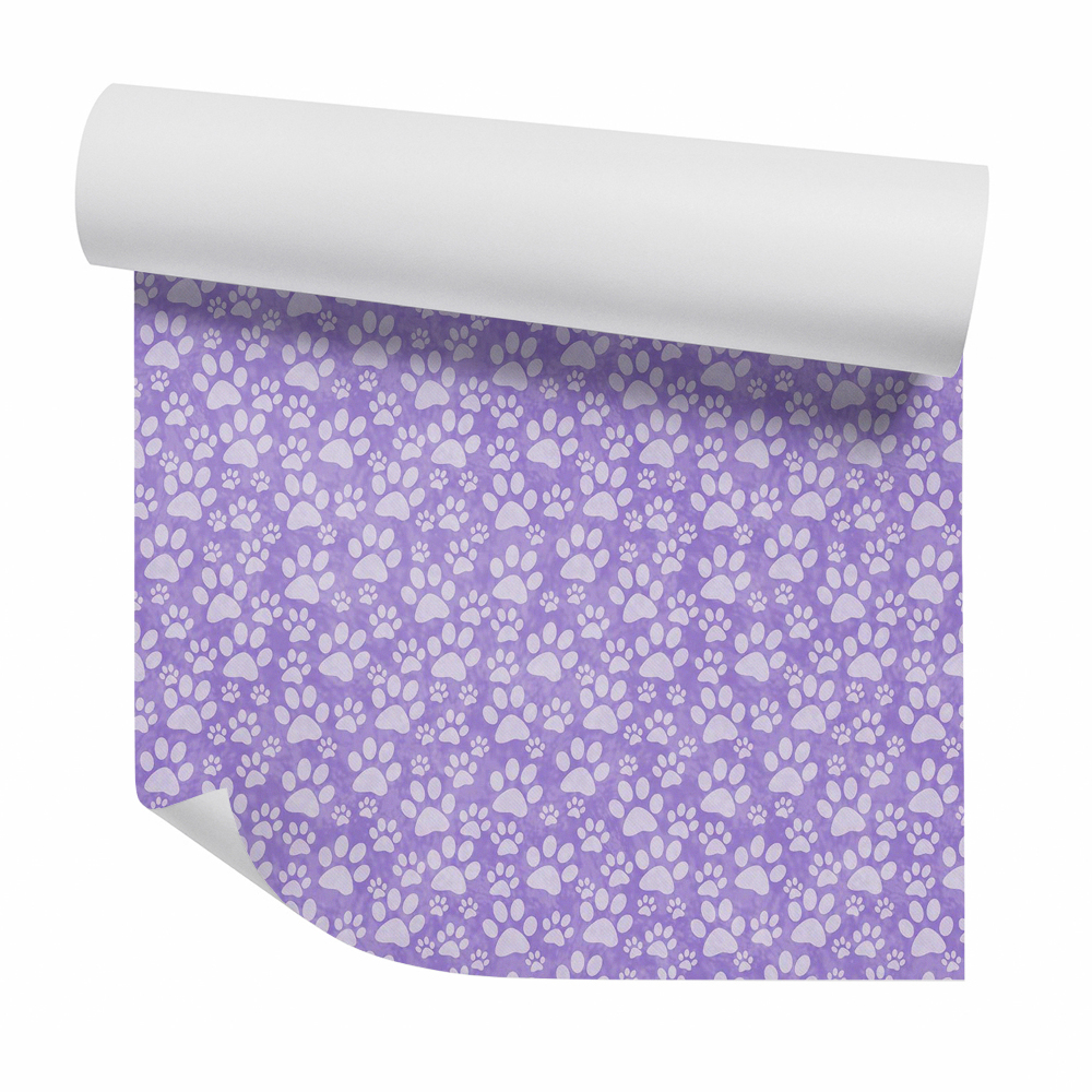 Papier peint Reflet violet des pattes d'un chien