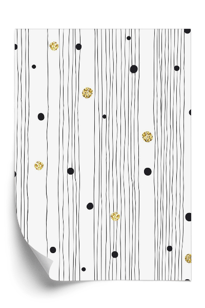 Papier peint Abstraction de lignes verticales et de points